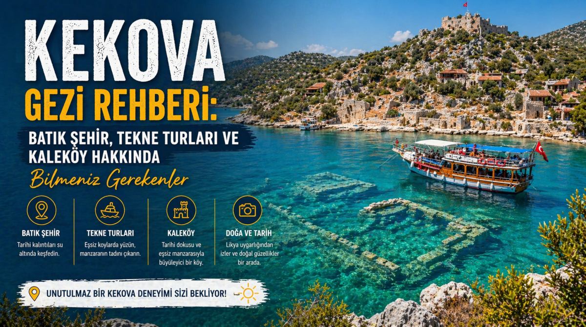 Kekova Gezi Rehberi: Batık Şehir, Tekne Turları ve Kaleköy Hakkında Bilmeniz Gerekenler - Kaputaş Plajı Kaş Kalkan