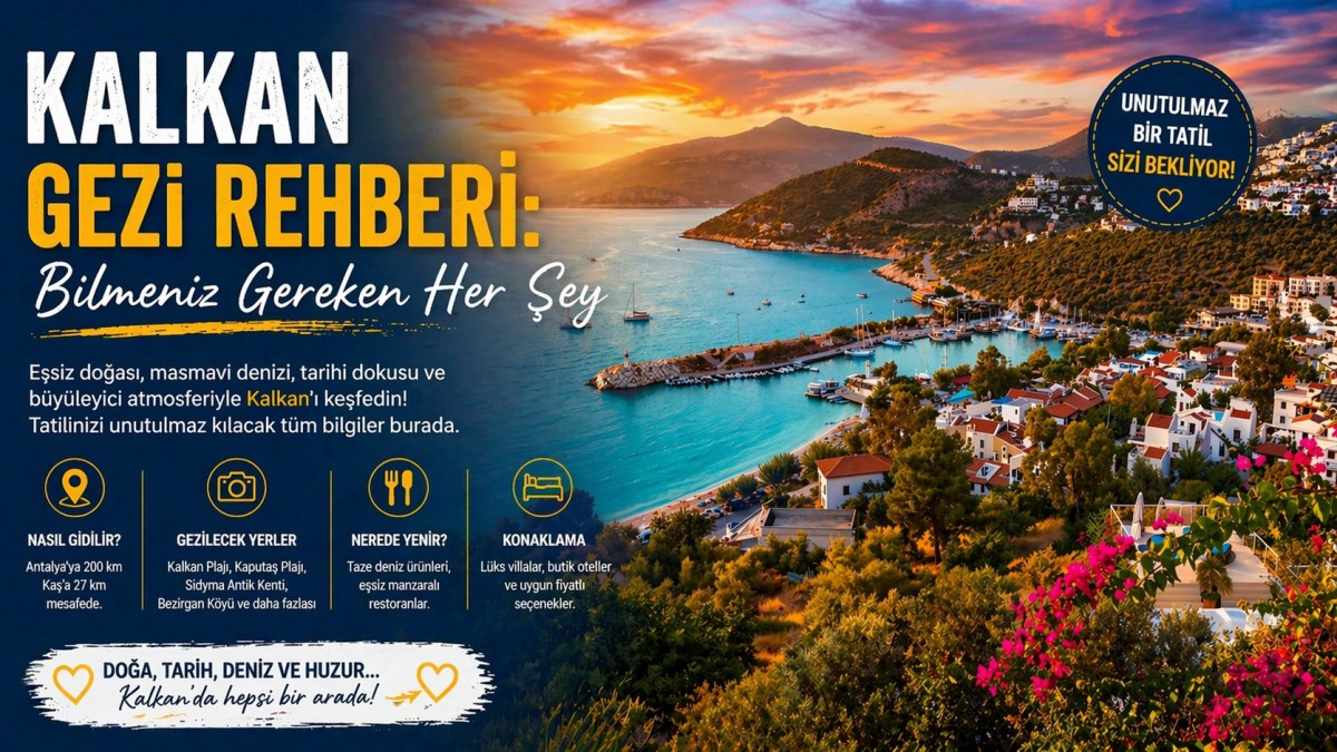 Kalkan Gezi Rehberi: Bilmeniz Gereken Her Şey