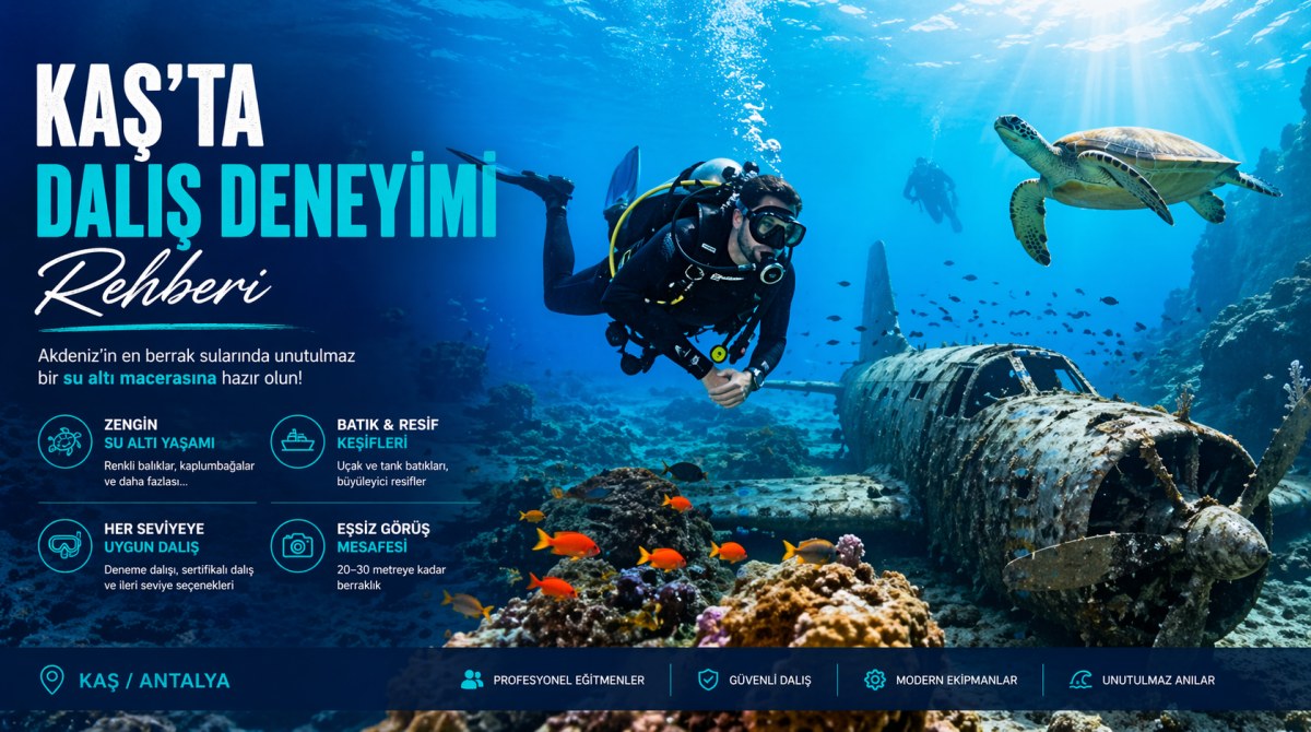 Kaş'ta Dalış Deneyimi Rehberi - Kaputaş Plajı Kaş Kalkan